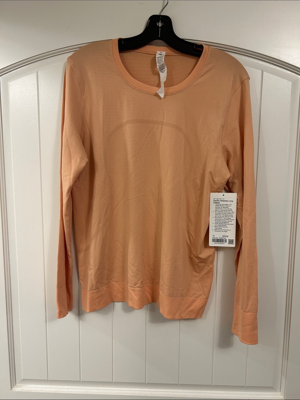 Women’s Long-Sleeve Lightweight Peach Sweater